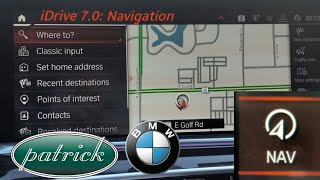 iDrive 7.0 - Navigation Menu