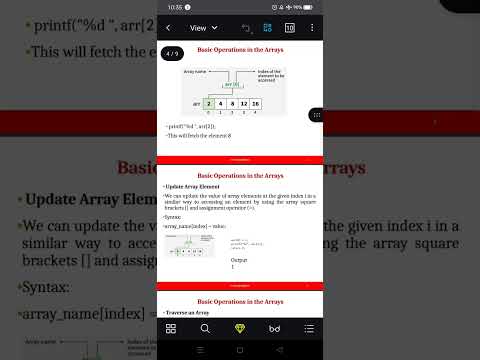 Array operations 