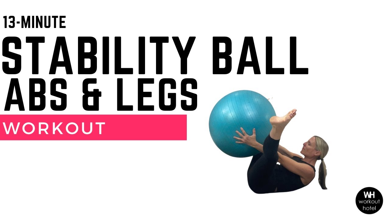 STABILITY BALL ABS & LOWER BODY 🔥| 13- MINUTES|