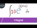 Integral de una función exponencial