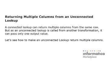 PowerCenter: Unconnected LKP Return Multiple Columns