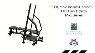 MSF Olympic Incline/Decline/Flat Bench (5-in-1) Max Series 