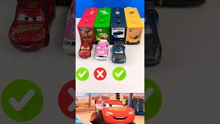 Yes Or No, Matching Tiny Cars With Truck McQueen, Pixar Cars#toys #cars #mcqueen #shorts #trendcars