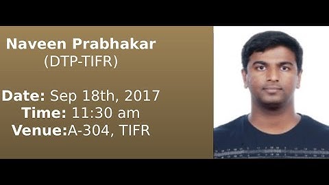 Naveen Prabhakar (DTP-TIFR): Rational Conformal Field Theory : A primer