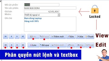 Phân quyền nút lệnh và ô nhập liệu khi tạo phần mềm với MS Access | Trại Huấn Luyện Coder iif