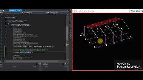 Tekla Api- Install Columns  Rafters and Purlin