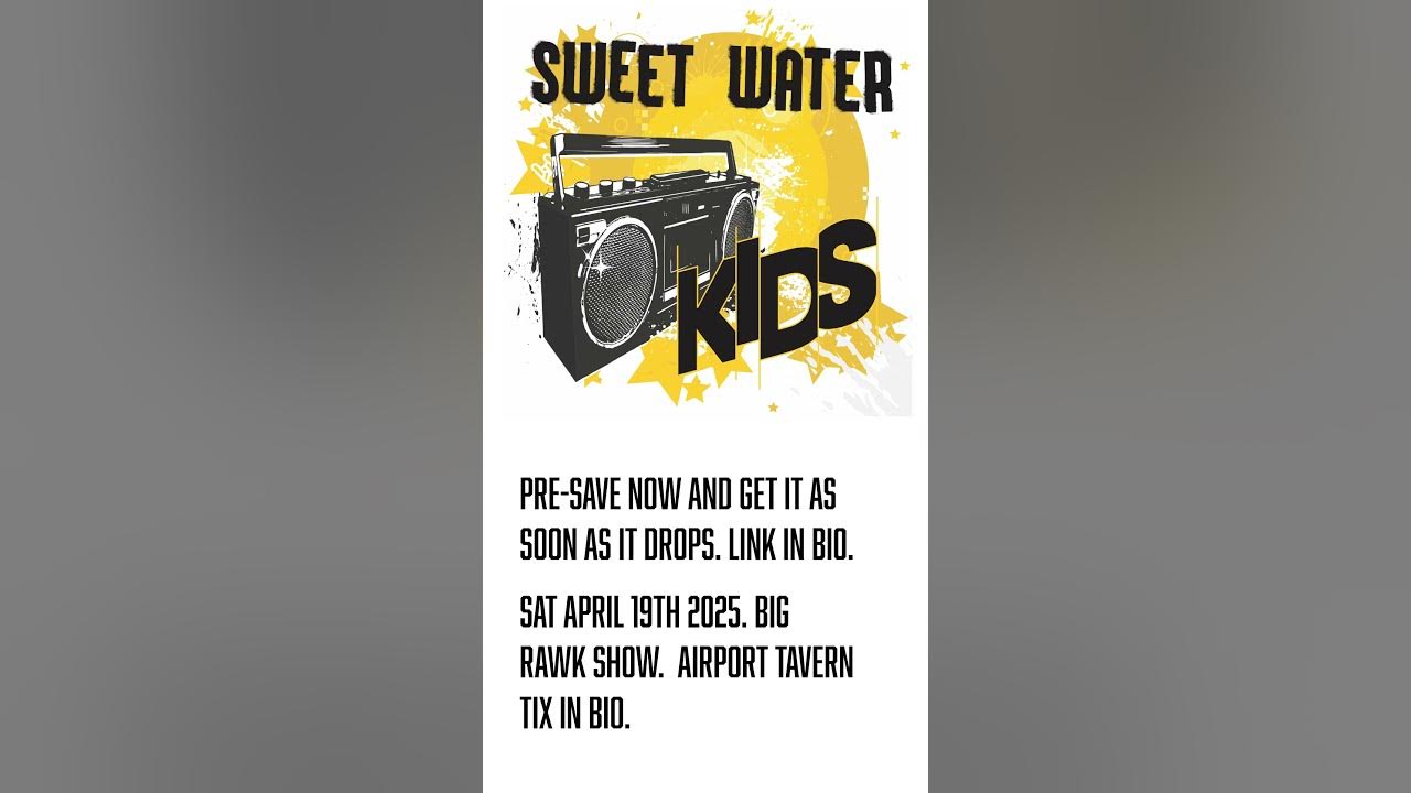 Pre-Save KIDS, Sweet Water's New Single. #livemusic #rockmusic #music #seattlerock Pre-Save KIDS, Sweet Water's New Single. #livemusic #rockmusic #music #seattlerock