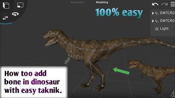 how too add bone in dinosaur || prisma 3d new tutorial || black youtuber