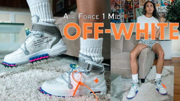 nike air force 1 off white black on feet