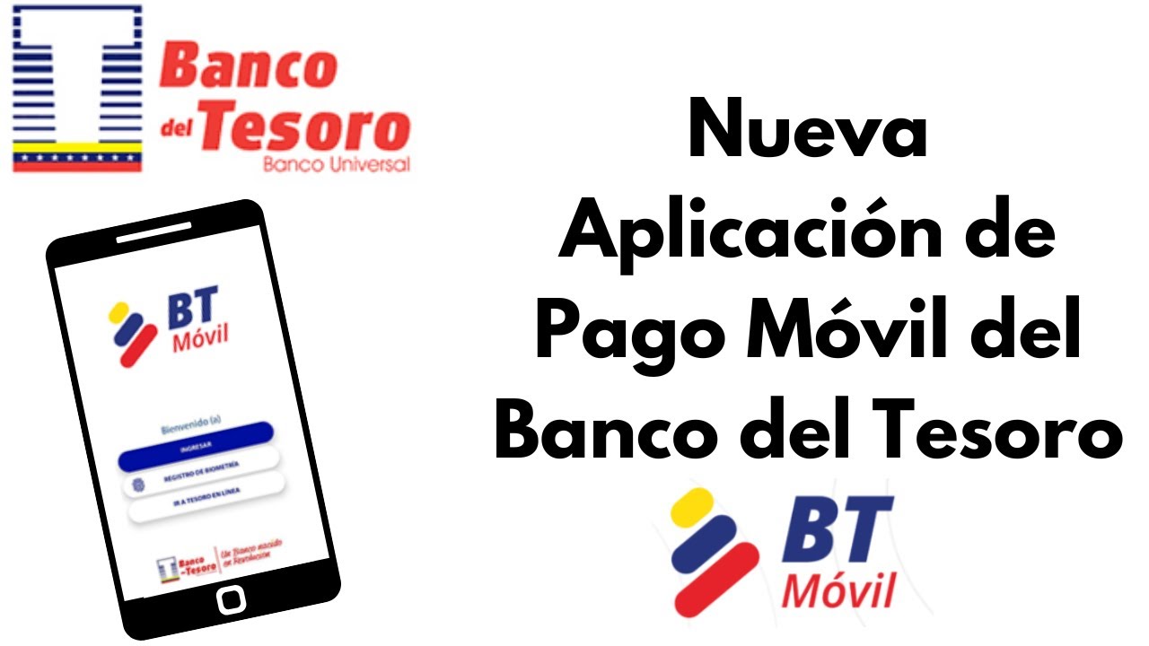 Cómo hacer Pago Móvil Banco del Tesoro. NUEVA APLICACIÓN en el Celular