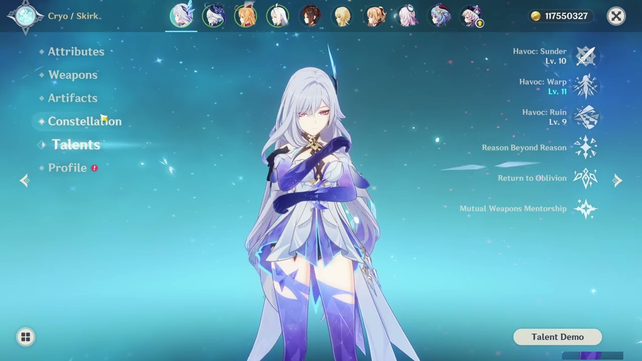 Skirk build - day 1 - (Ayaka 2.0 lol) Genshin