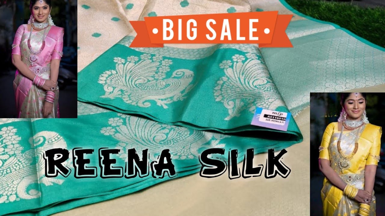 Organza Silver zari sarees | REENA SILK