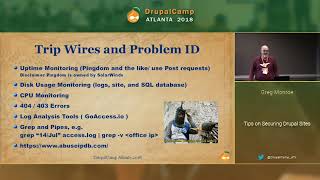 DCATL 2018 - Tips on Securing Drupal Sites - Greg Monroe