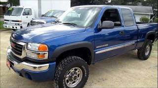 2003 GMC SIERRA 2500HD Start up, walk around tour and review