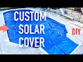 Custom Solar Cover Install - #DIY #familydiytv #pool #solarenergy