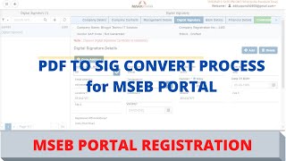 PDF TO SIG convert for MSEB (Mahavitaran) Portal Problem Solution screenshot 4