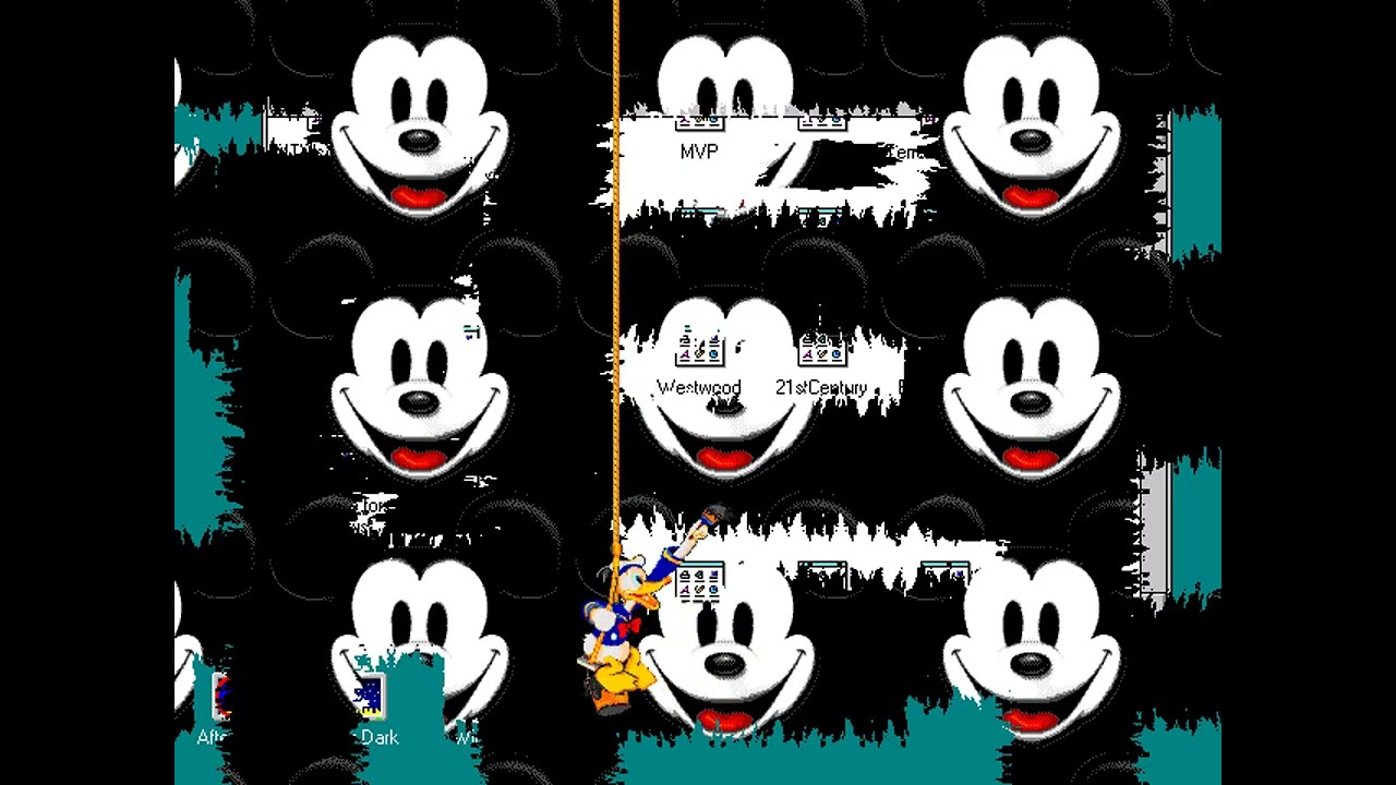 After Dark: Disney Screen Saver (Donald Paints) (Berkeley Systems) (Windows 3.x) [1993]