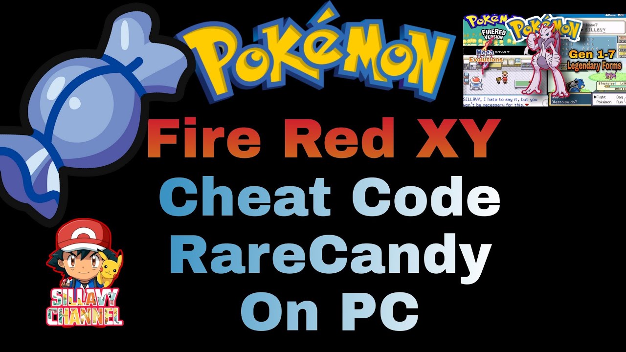 Cheat Codes Mega Pokemon, RareCandy, Evolutionary Items,More