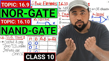 NAND Gate Class 10😱| NOR Gate🔥| Unit: 16 Basic Electronics