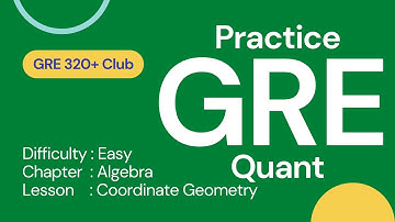 GRE Math 2022 | Easy Difficulty | Algebra | Coordinate Geometry