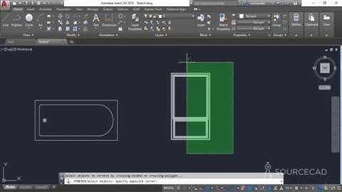 Autodesk Autocad - Stretch Command - Video 26