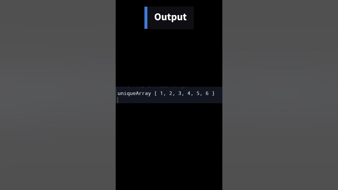 Remove duplicate elements from an array (FAQ) - YouTube