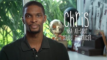 Hour of Code - Chris Bosh teaches Repeat Until statements - audio fixed