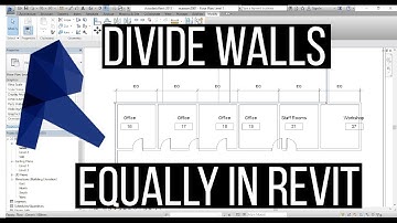 How To Divide Walls Equally In Revit Tutorial