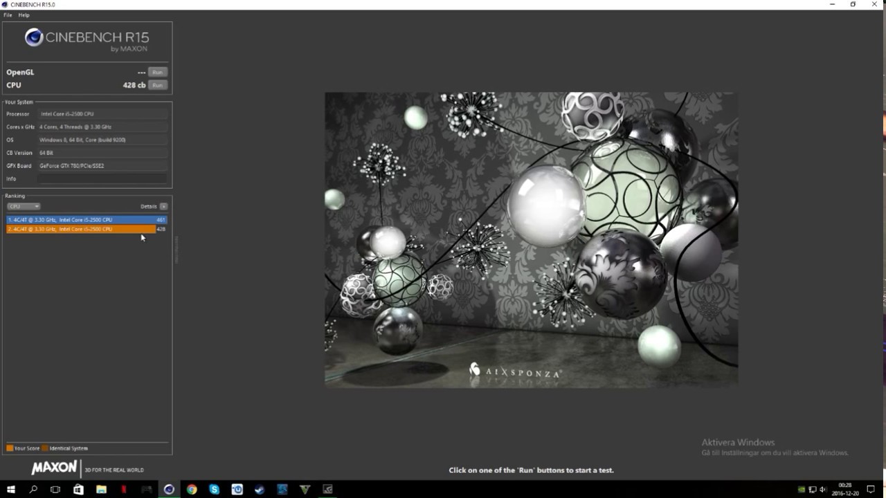 Intel Core I5 2500 Cinebench R15 Youtube