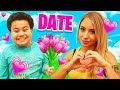 My Little Brother Goes On A Date With His DREAM CRUSH! GIRLFRIEND FOR 24 HOURS - CHALLENGE ❤️