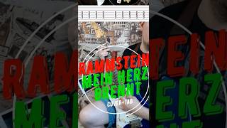 #shorts #rammstein #meinherzbrennt  #music #guitar #lesson #tabs #cover #mutter