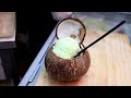 코코넛을 갈아서 만드는 코코넛 눈꽃빙수 / Coconut shaved ice, Coconut Bingsoo / korean street food