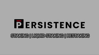 Persistence One: The L1 Blockchain built to maximize yield for  Liquid Staking and Restaking.