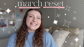 MARCH RESET: goal setting, favorites, and monthly recap!