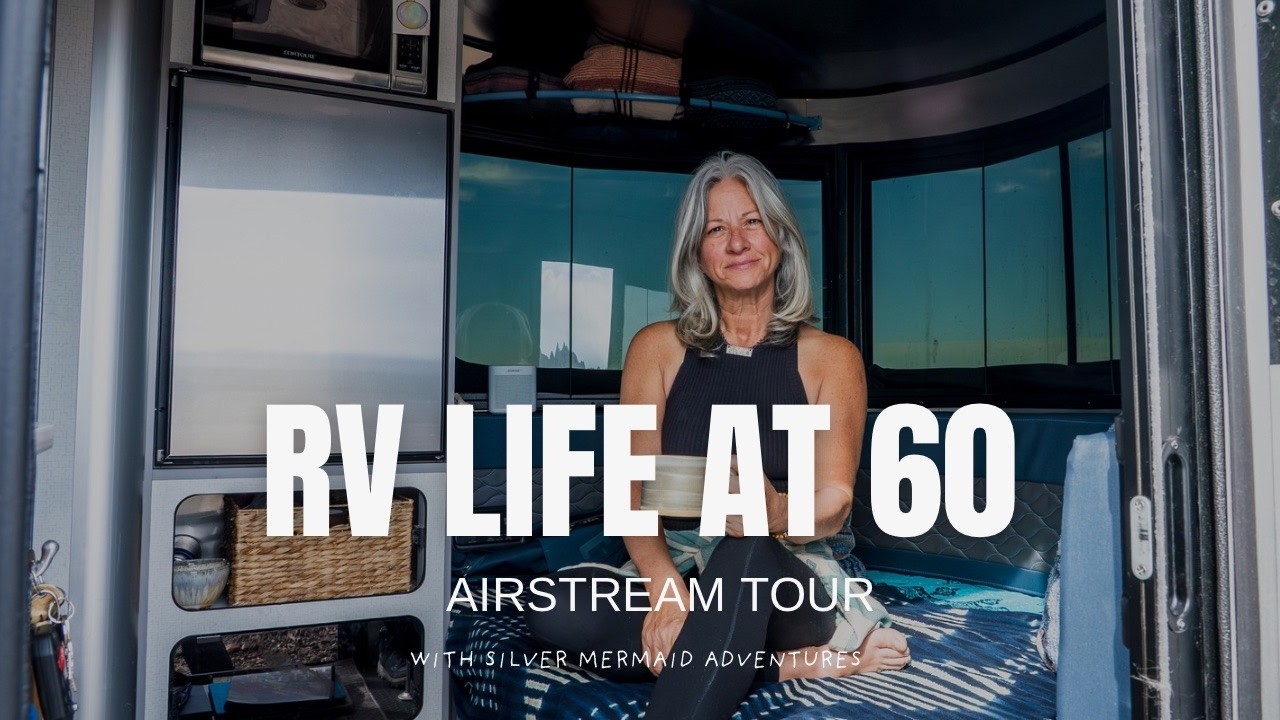 Solo Female RV Life at age 60 ... Tour of my Airstream Basecamp!