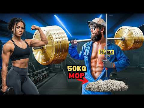 ELITE Bodybuilder ANATOLY Lifts 50KG Mop in the Gym… Everyone Was Shocked! 😱💪🧹