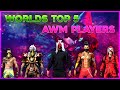 Free Fire World Best Top 5 Awm player || mundo de fogo livre melhor jogador do top 5 awm