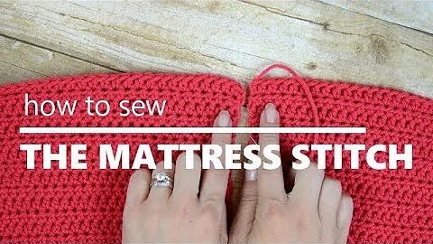 How to Sew two pieces of Crochet Using the Mattress Stitch