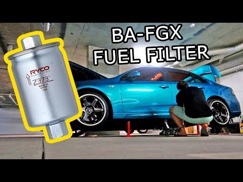 How To Replace A Fuel Filter In A Ford Falcon Ba Fgx Youtube