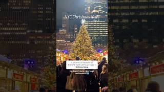 Accensione Albero A Bryant Park