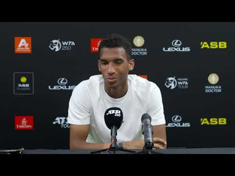 ASB Classic 2024 Felix AugerAliassime post R1 match press conference