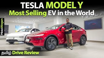 Tesla Model Y 2025 - Tamil Review | Most Selling EV in the World | MotoWagon.