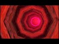 Red Hexagonal Tunnel 4K - Crimson Neon Portal | Free No Copyright