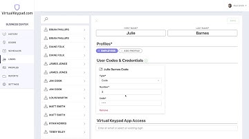 Virtual Keypad Users