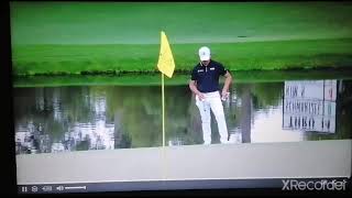 Si Woo Kim breaks putter at the masters and has to putt with a 3 wood