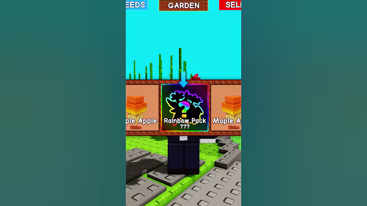 Luckiest seed pack in grow a garden? 😳#roblox #growagarden #gag