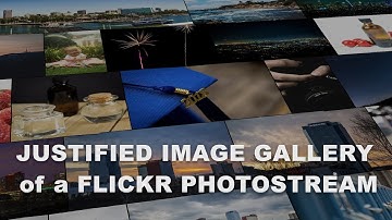 How to build a justified image gallery from a Flickr Photostream using PHP and Javascript