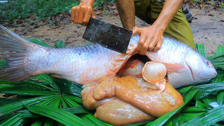 Wow! Cooking Big Fish Eggs Recipe Eating Delicious...