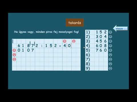 Videó: Hogyan lehet hosszú osztást végezni 3 számjegyű osztókkal?