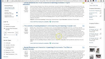 Searching Ebsco library databases